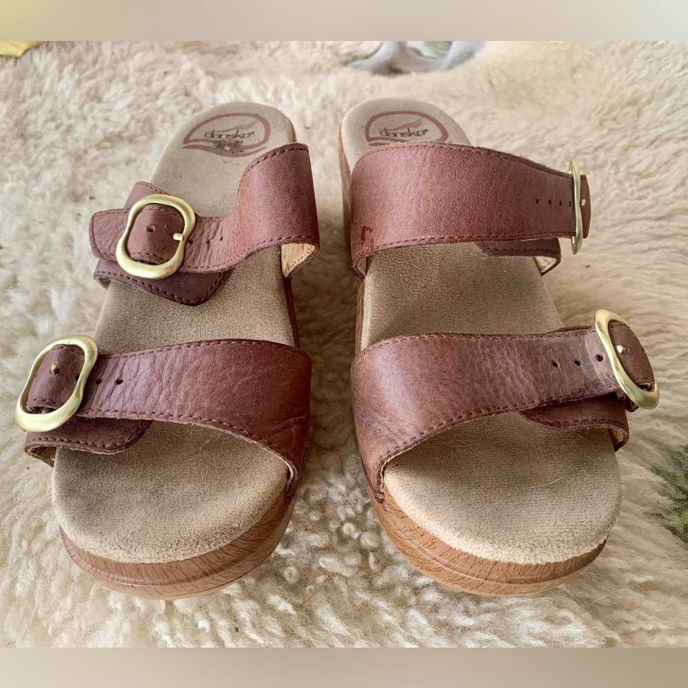 Dansko Sophie sandals Brown leather Size 37